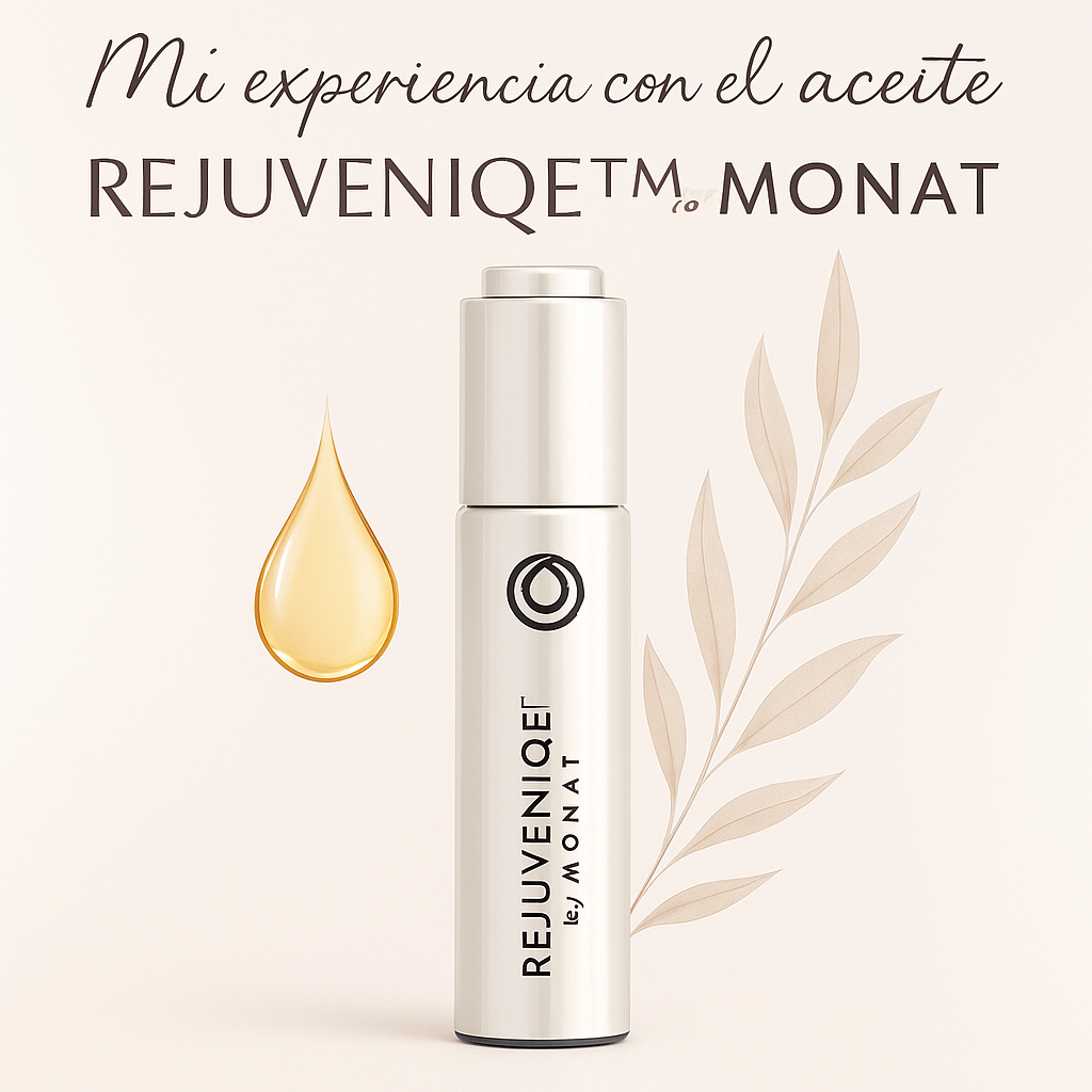 🌿 Mi experiencia con el aceite REJUVENIQE™ de MONAT: el lujo que tu cabello y piel necesitan.